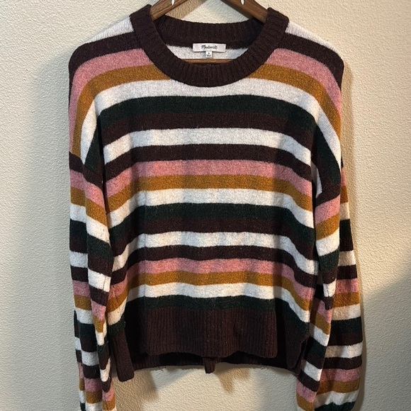 Madewell Sweaters - Madewell Women's Striped Crew Neck Sweater